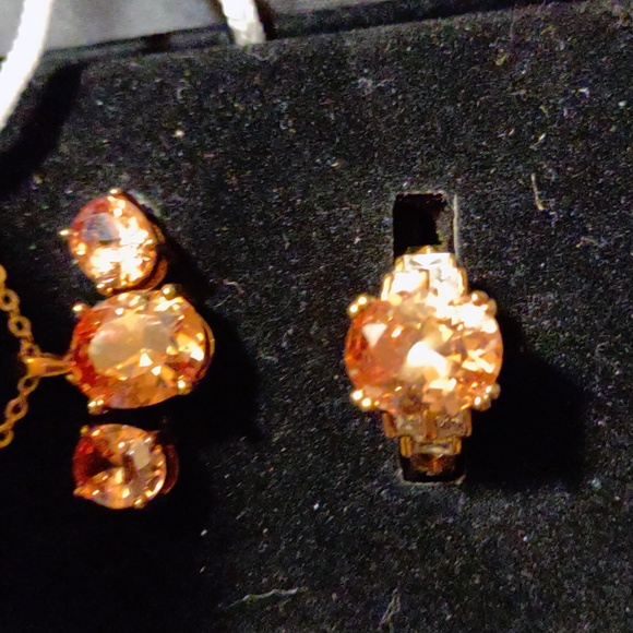 Necklace and Earring Set with Ring - Picture 2 of 2